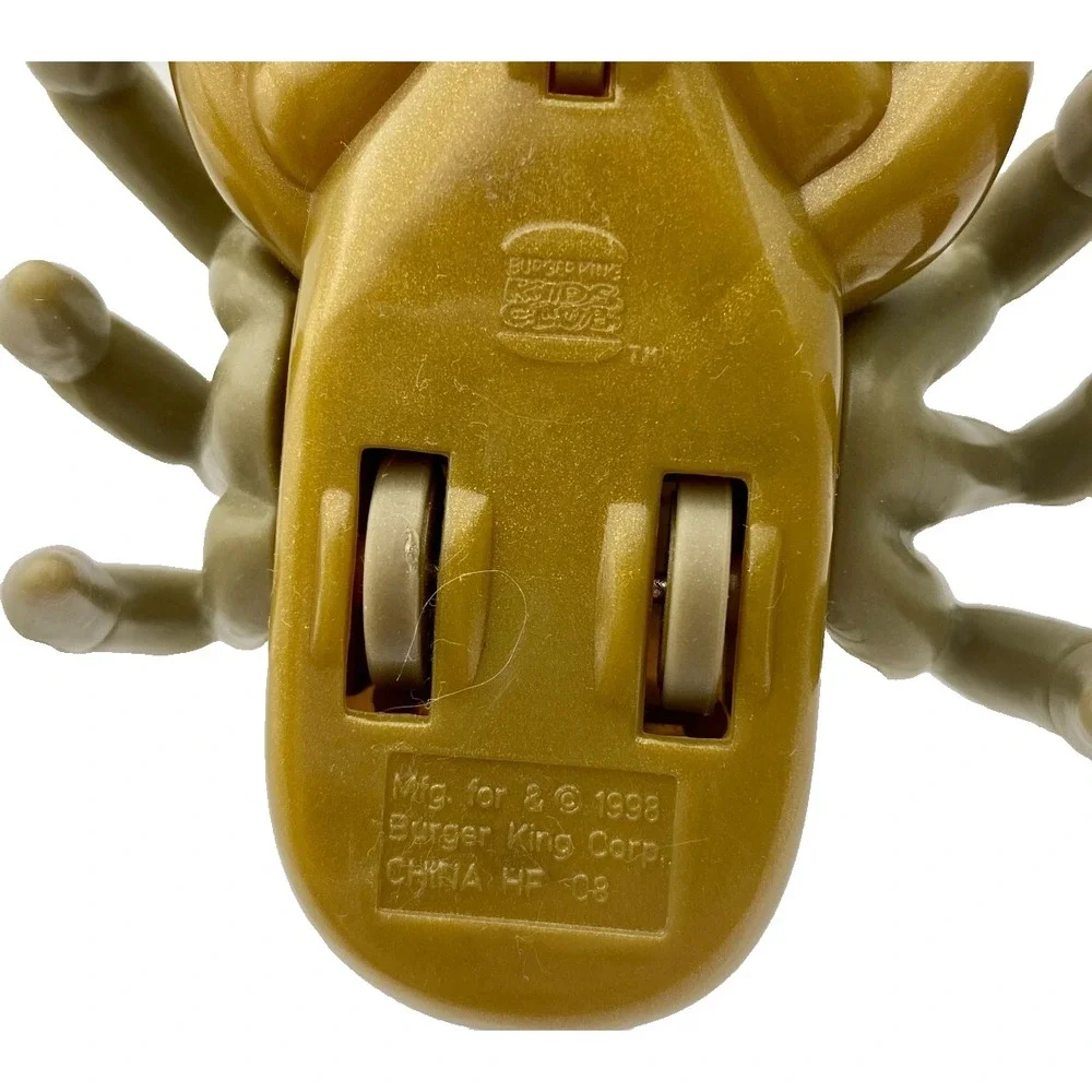 1998 Bug Riders Kid‎ Vid Riding The Scorpion Vintage Burger King Kids Club Toy